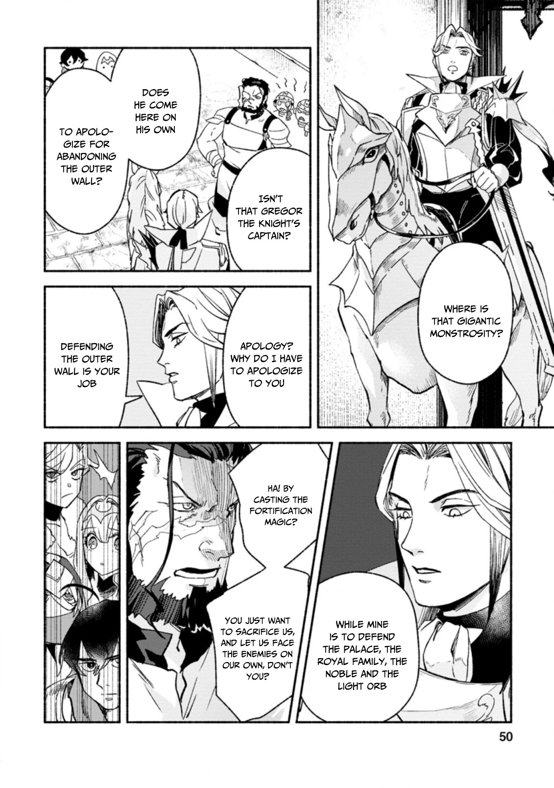 Sono Monban, Saikyou Nitsuki: Tsuihou Sareta Bougyo Ryoku 9999 no Senshi, Outo no Monban Toshite Musou Suru Chapter 7.2 page 9 - Chapter 7.2