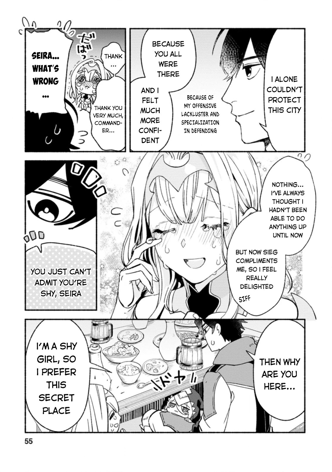 Sono Monban, Saikyou Nitsuki: Tsuihou Sareta Bougyo Ryoku 9999 no Senshi, Outo no Monban Toshite Musou Suru Chapter 7.3 page 4 - Chapter 7.3