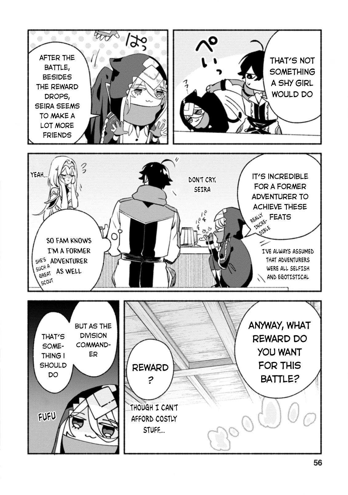 Sono Monban, Saikyou Nitsuki: Tsuihou Sareta Bougyo Ryoku 9999 no Senshi, Outo no Monban Toshite Musou Suru Chapter 7.3 page 5 - Chapter 7.3