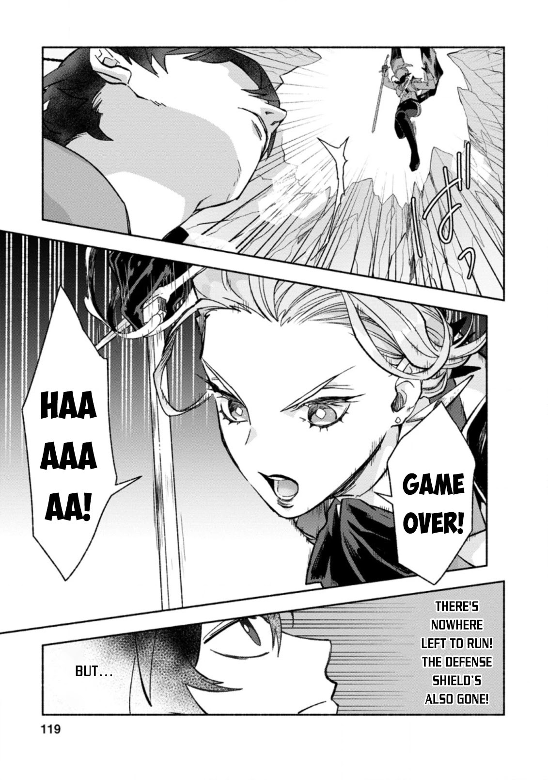Sono Monban, Saikyou Nitsuki: Tsuihou Sareta Bougyo Ryoku 9999 no Senshi, Outo no Monban Toshite Musou Suru Chapter 9 page 22 - Chapter 9