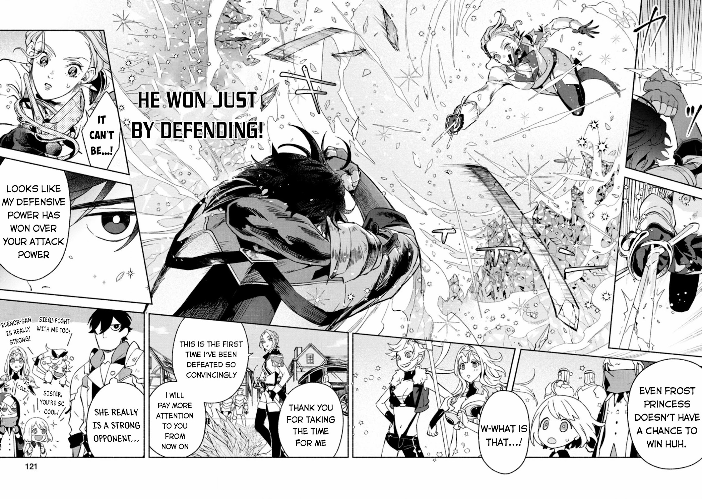 Sono Monban, Saikyou Nitsuki: Tsuihou Sareta Bougyo Ryoku 9999 no Senshi, Outo no Monban Toshite Musou Suru Chapter 9 page 23 - Chapter 9