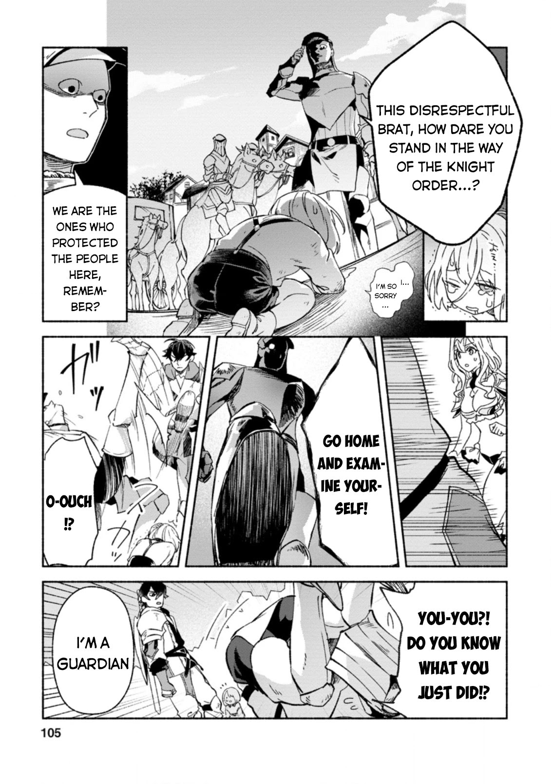 Sono Monban, Saikyou Nitsuki: Tsuihou Sareta Bougyo Ryoku 9999 no Senshi, Outo no Monban Toshite Musou Suru Chapter 9 page 8 - Chapter 9