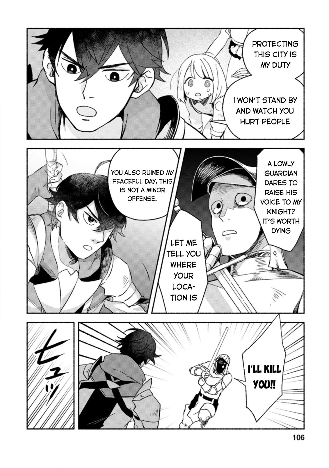 Sono Monban, Saikyou Nitsuki: Tsuihou Sareta Bougyo Ryoku 9999 no Senshi, Outo no Monban Toshite Musou Suru Chapter 9 page 9 - Chapter 9