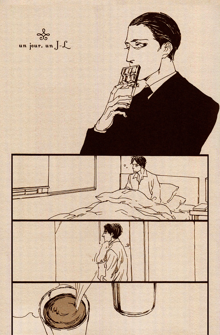 Sono Otoko, Amatou ni Tsuki Chapter 9 page 1 - Chapter 9: un jour, un J-L; galerie de croquis; postface