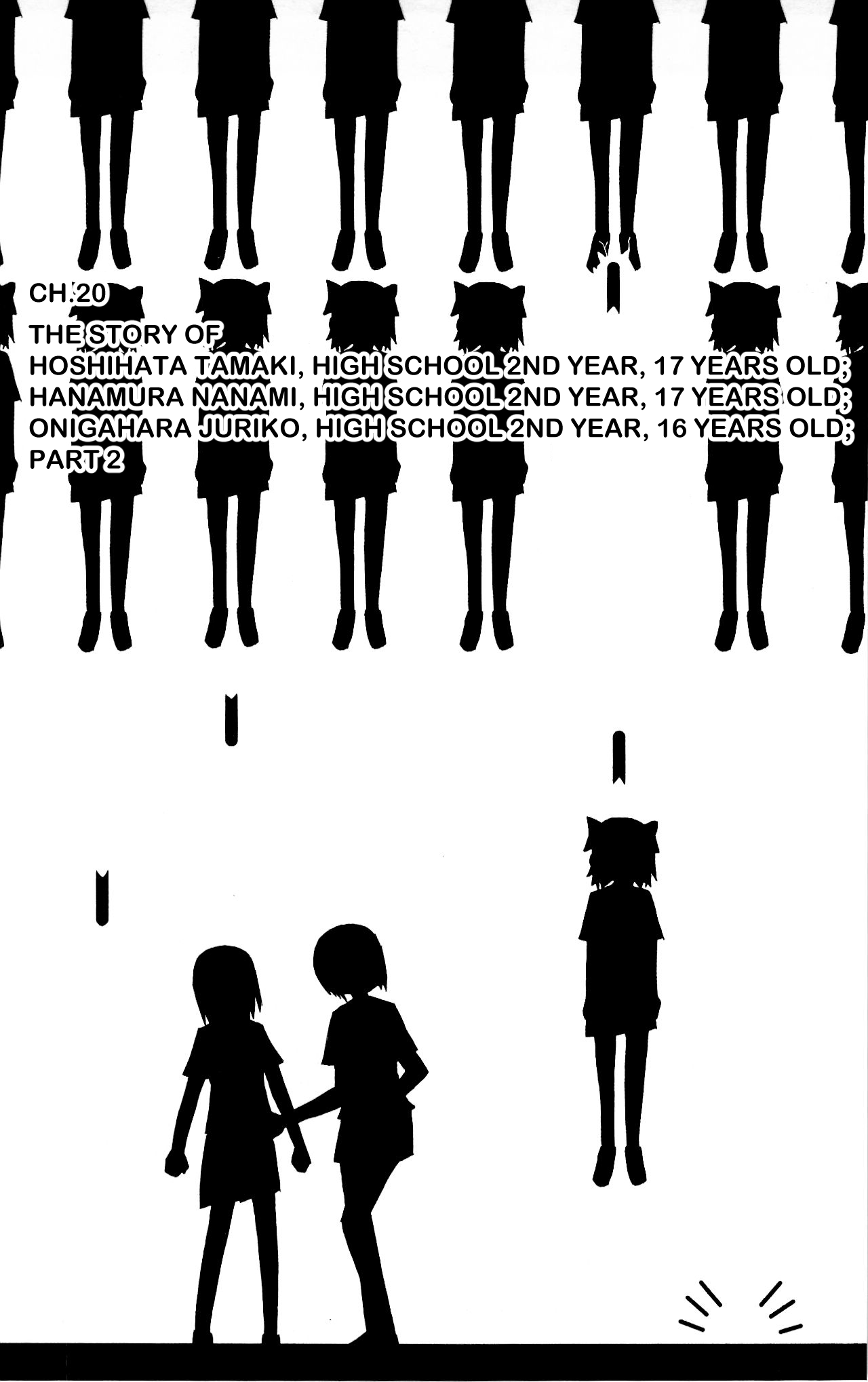 Sora ga Haiiro dakara Chapter 20 page 1 - Chapter 20: The Story Of Hoshihata Tamaki, High School 2nd Year, 17 Years Old; Hanamura Nanami, High School 2nd Year, 17 Years Old; Onigahara Juriko, High School 2nd Year, 16 Years Old; Part 2