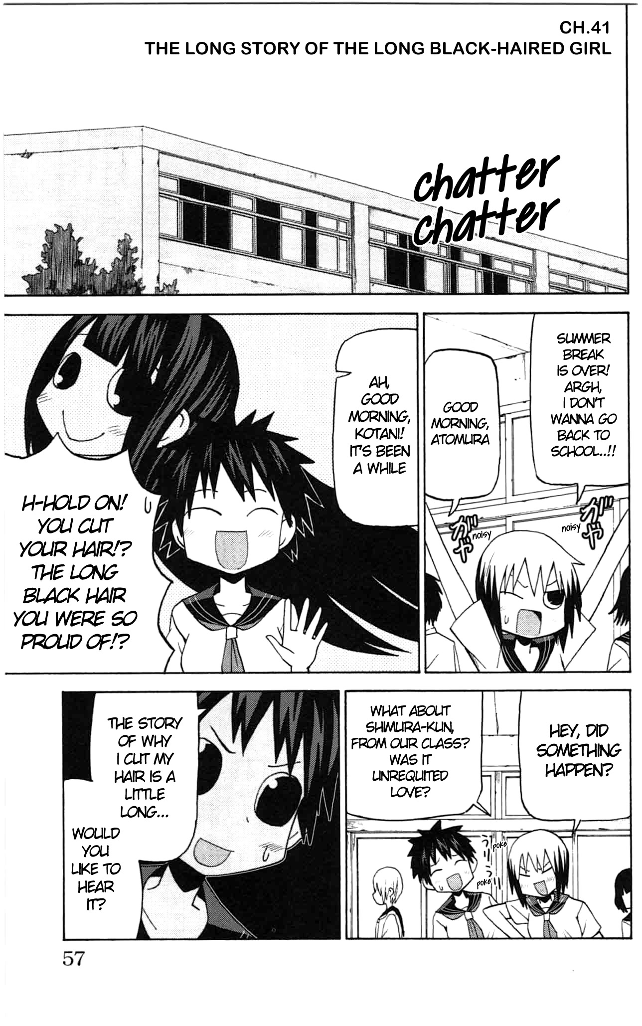 Sora ga Haiiro dakara Chapter 41 page 1 - Chapter 41: The Long Story of the Long Black-Haired Girl