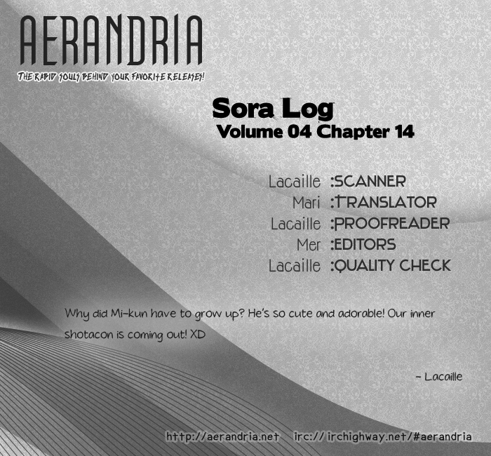 Sora Log Chapter 14 page 2 - Chapter 14: Prayer