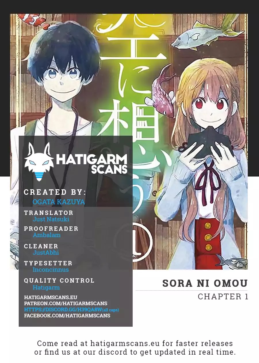 Sora ni Omou Chapter 1 page 1 - Chapter 1: Creating Something