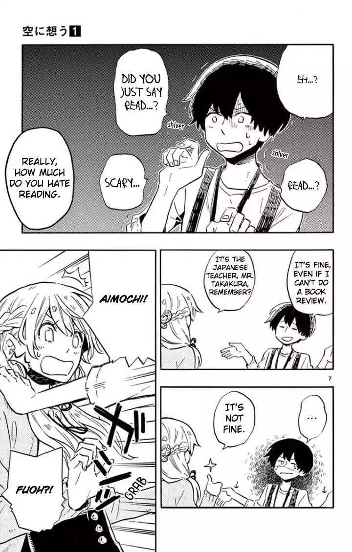 Sora ni Omou Chapter 1 page 9 - Chapter 1: Creating Something