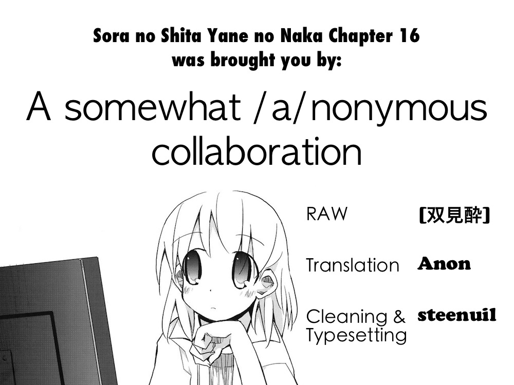 Sora no Shita Yane no Naka Chapter 16 page 9 - Chapter 16