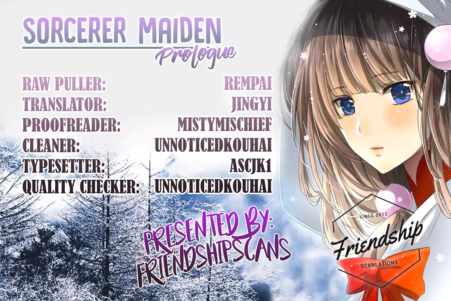 Sorcerer Maiden Chapter 0 page 1 - Chapter 0: Prologue: Waiting Eight Years of Love