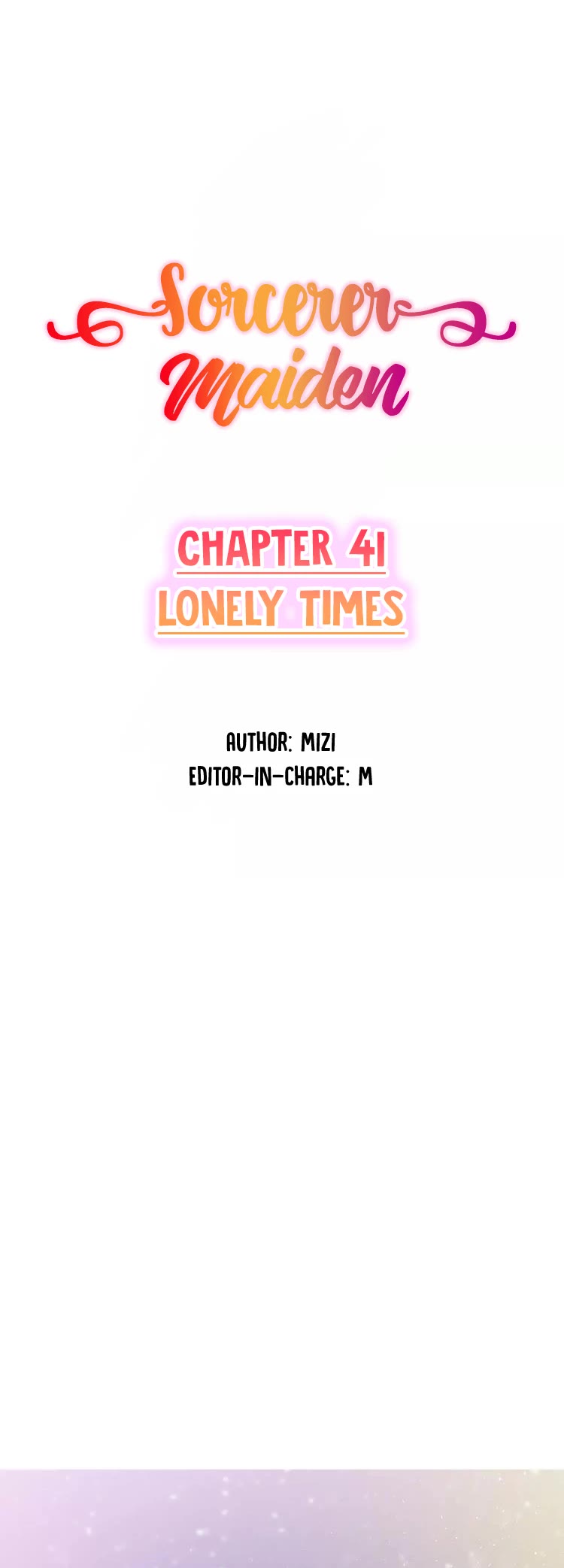 Sorcerer Maiden Chapter 41 page 2 - Chapter 41: Lonely times
