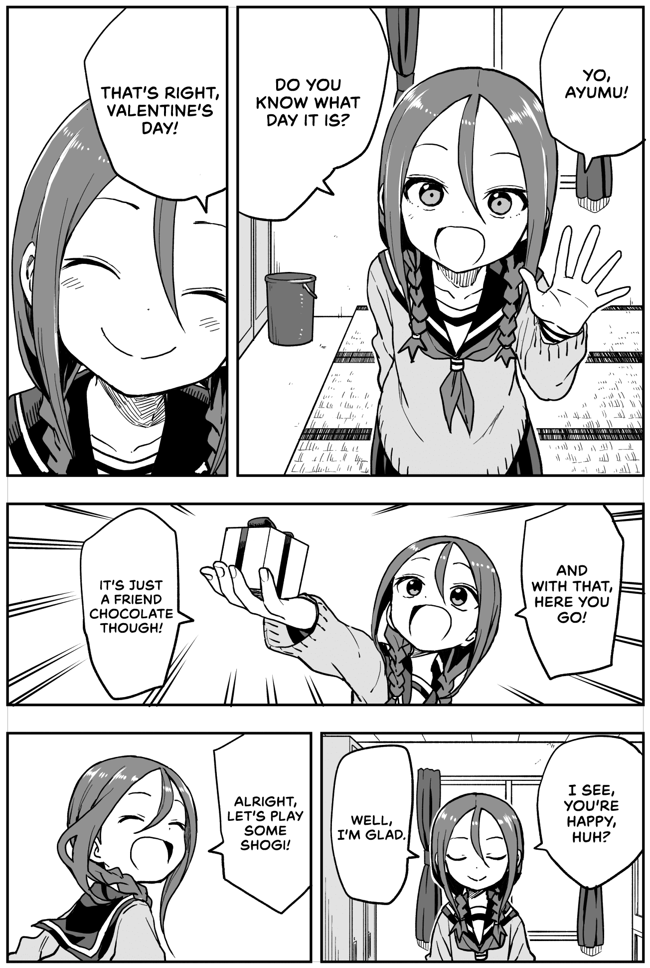 Soredemo Ayumu wa Yosetekuru Chapter 45.5 page 1 - Chapter 45.5: Twitter Special: Valentine's Day.