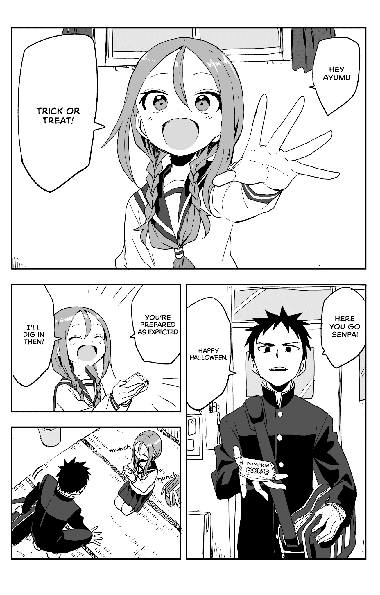 Soredemo Ayumu wa Yosetekuru Chapter 79.1 page 1 - Chapter 79.1: Twitter: Halloween Special
