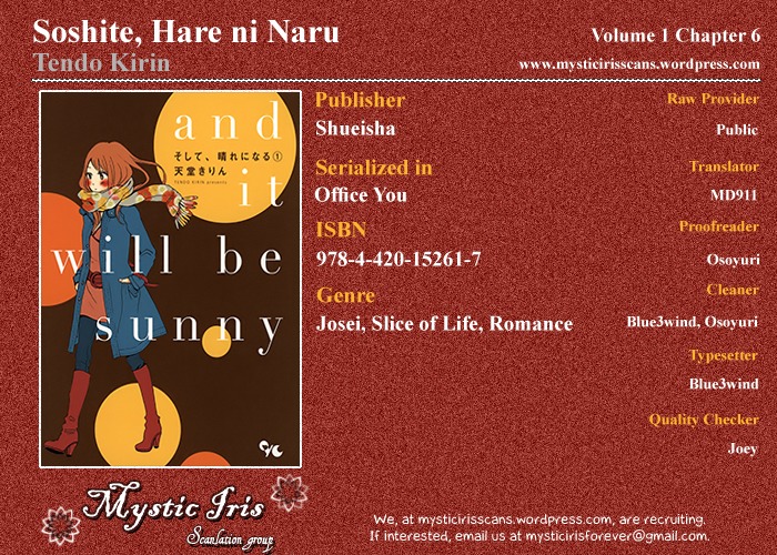 Soshite, Hare ni Naru Chapter 6 page 32 - Chapter 6