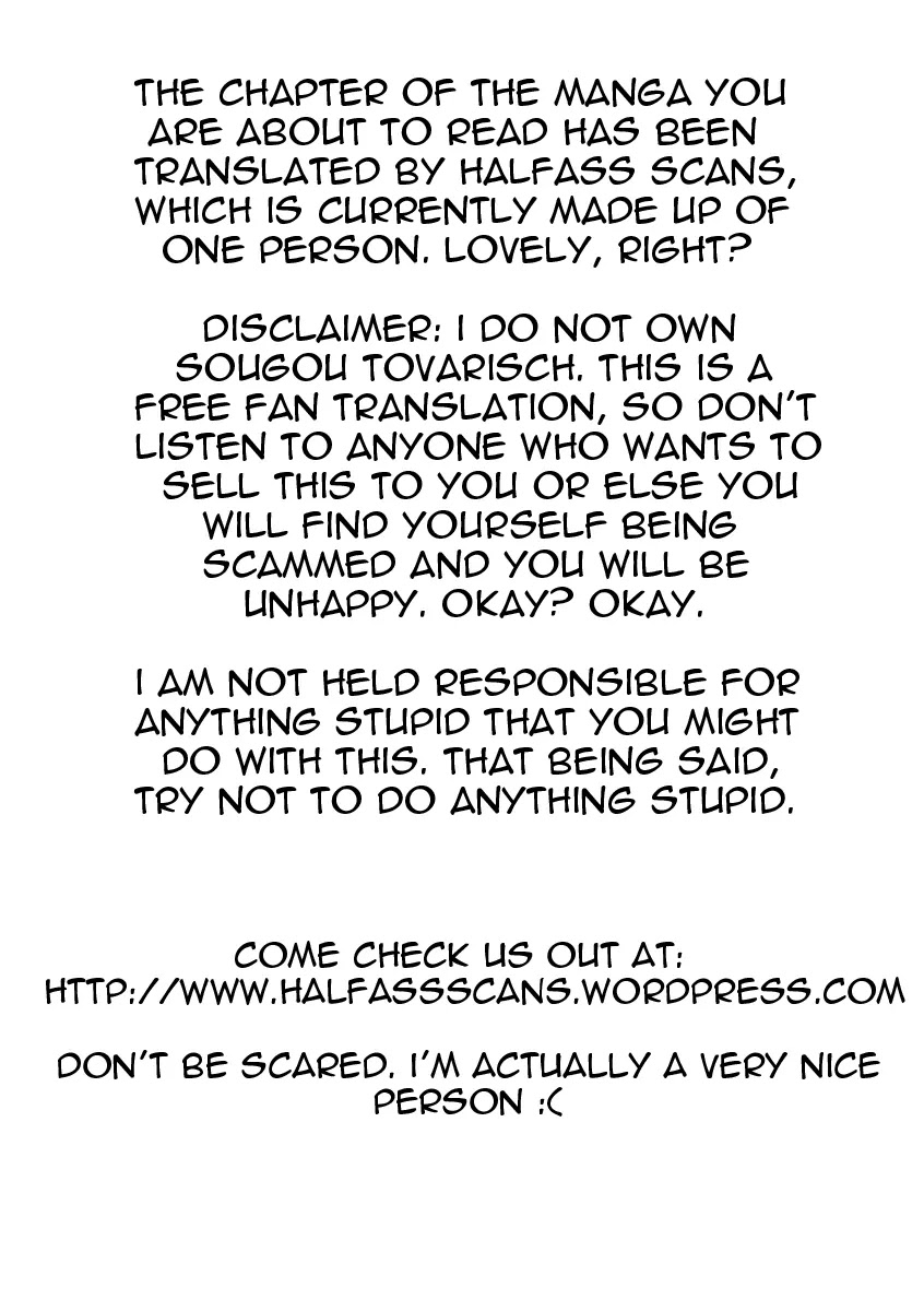 Sougou Tovarisch Chapter 13 page 1 - Chapter 13: Final Episode [End]