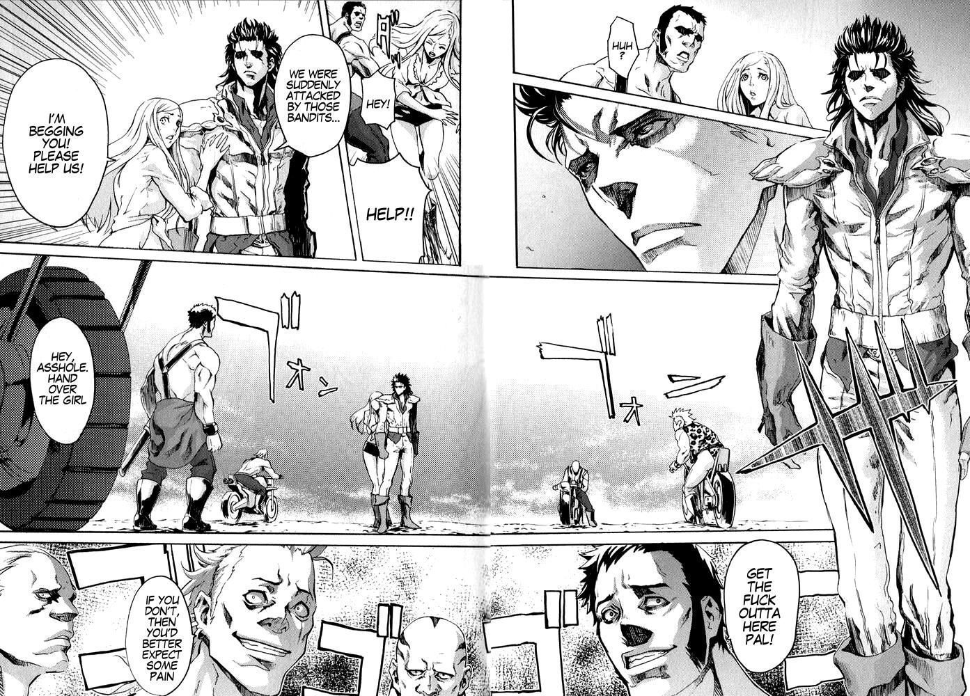 Soukoku no Garou - Hokuto no Ken Rei Gaiden Chapter 1 page 12 - Chapter 1: The Nanto Star of Justice - Pure or Evil?!