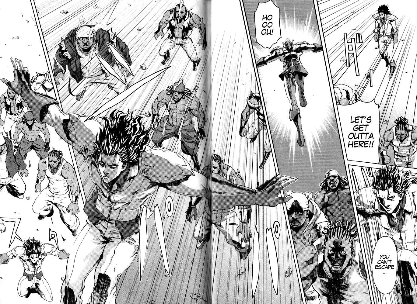 Soukoku no Garou - Hokuto no Ken Rei Gaiden Chapter 1 page 35 - Chapter 1: The Nanto Star of Justice - Pure or Evil?!