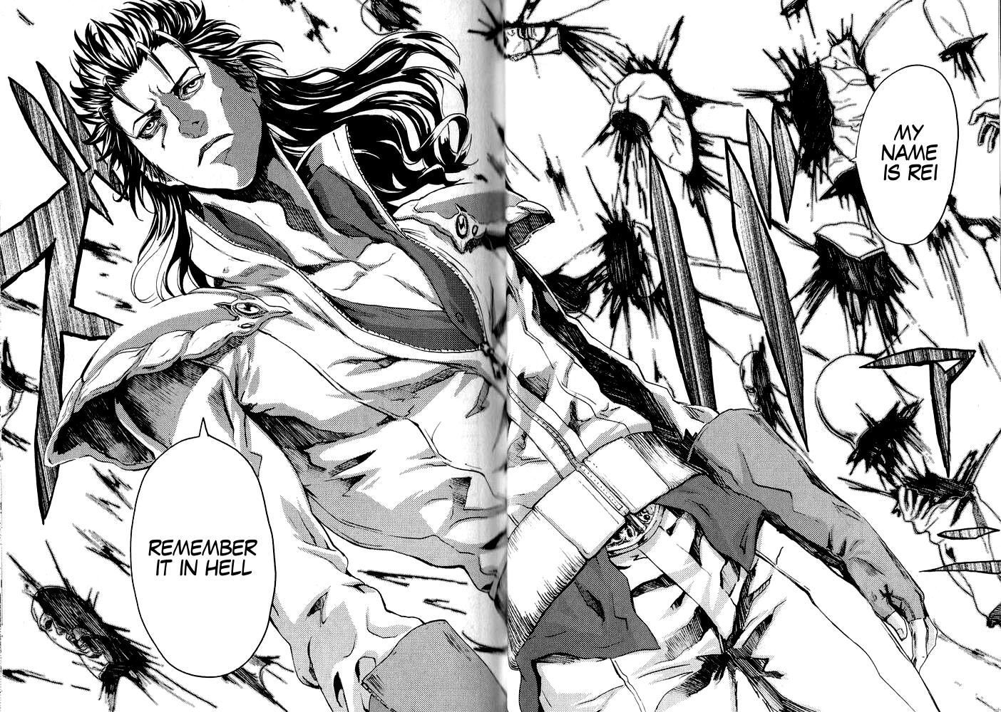 Soukoku no Garou - Hokuto no Ken Rei Gaiden Chapter 1 page 36 - Chapter 1: The Nanto Star of Justice - Pure or Evil?!
