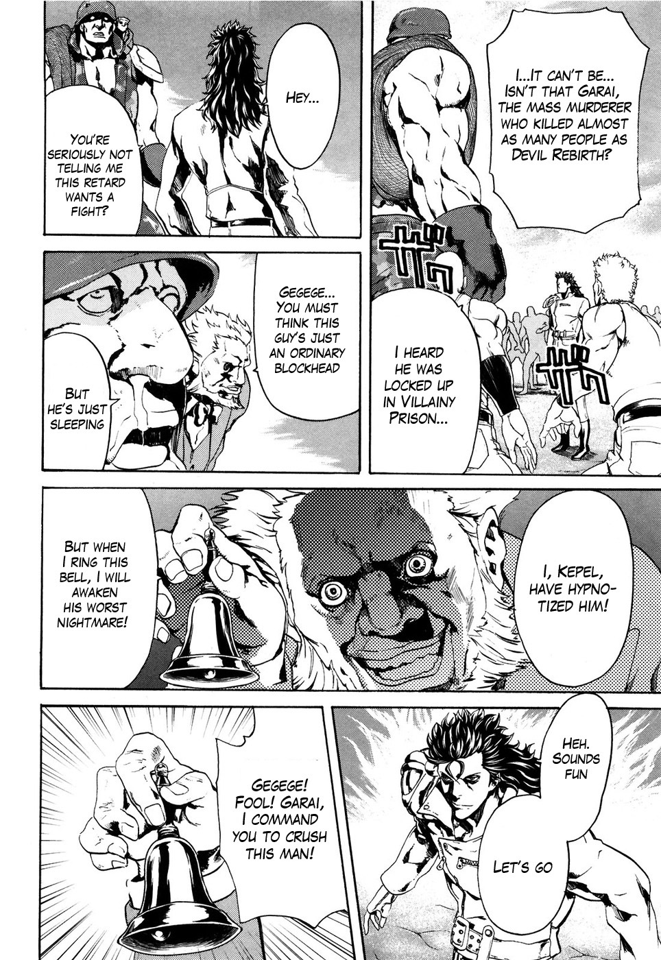 Soukoku no Garou - Hokuto no Ken Rei Gaiden Chapter 22 page 10 - Chapter 22: Caught in the Net of Lawlessness