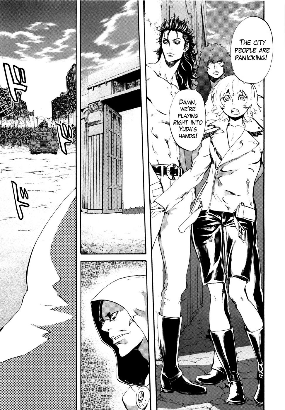 Soukoku no Garou - Hokuto no Ken Rei Gaiden Chapter 32 page 4 - Chapter 32: Direction of Opposition