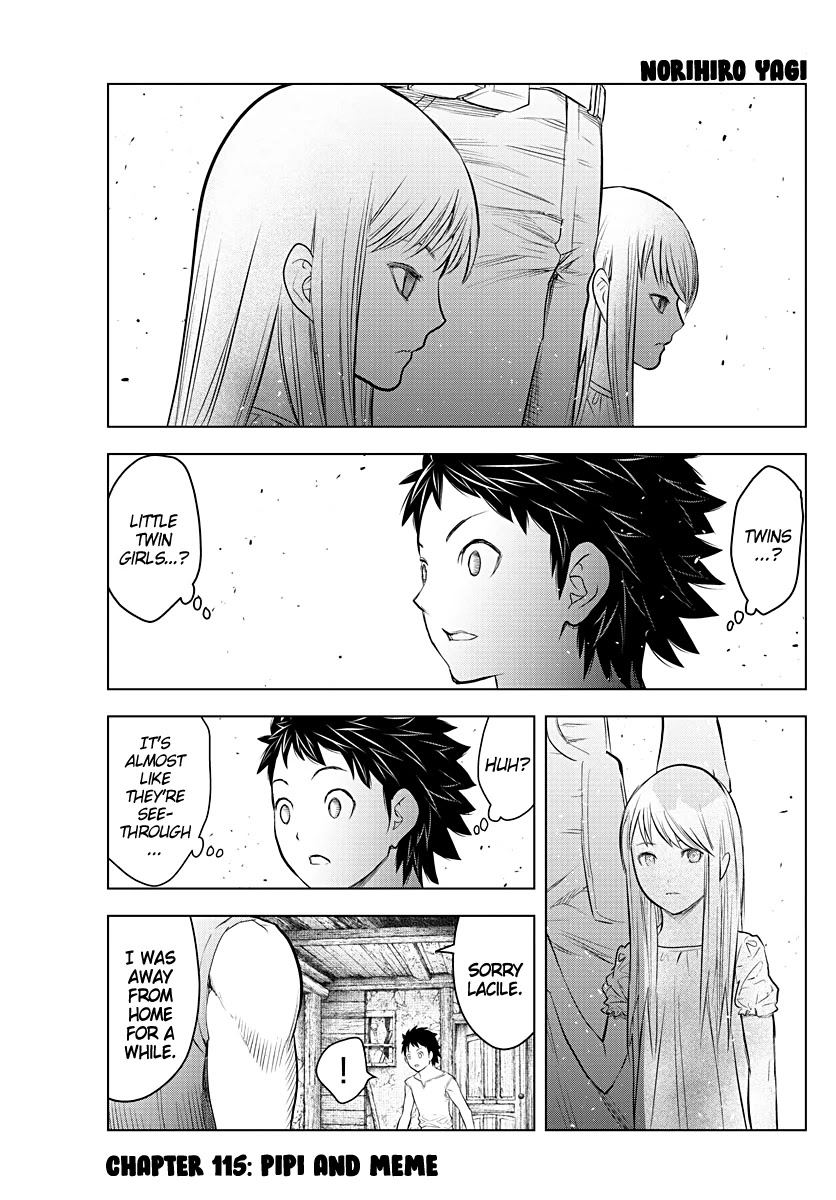Soukyuu no Ariadne Chapter 115 page 1 - Chapter 115: Pipi and Meme