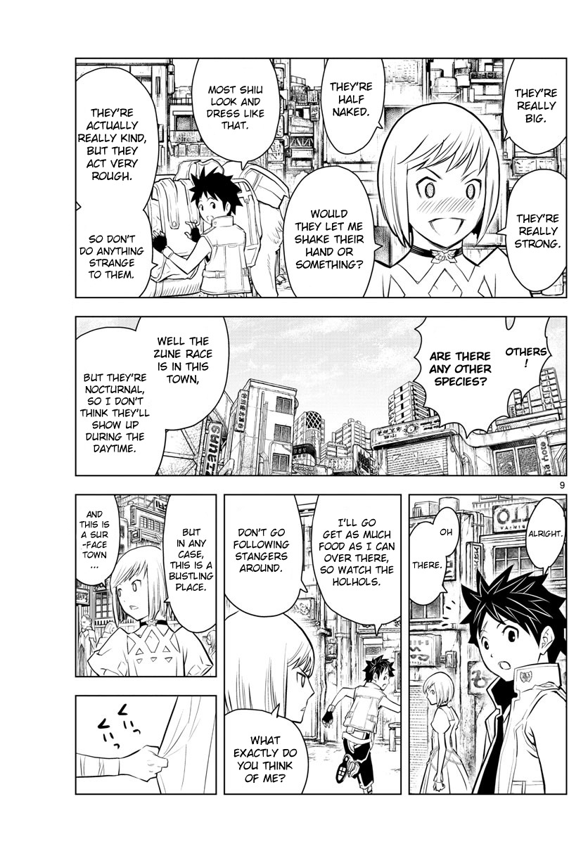 Soukyuu no Ariadne Chapter 5 page 9 - Chapter 5: Thaick Town