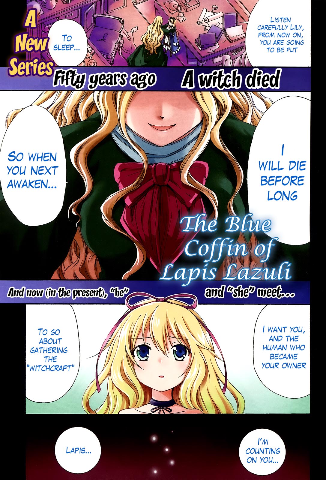 Soukyuu no Lapis Lazuli Chapter 1 page 1 - Chapter 1 : The Contract with Lapis Lazuli (Part 1)