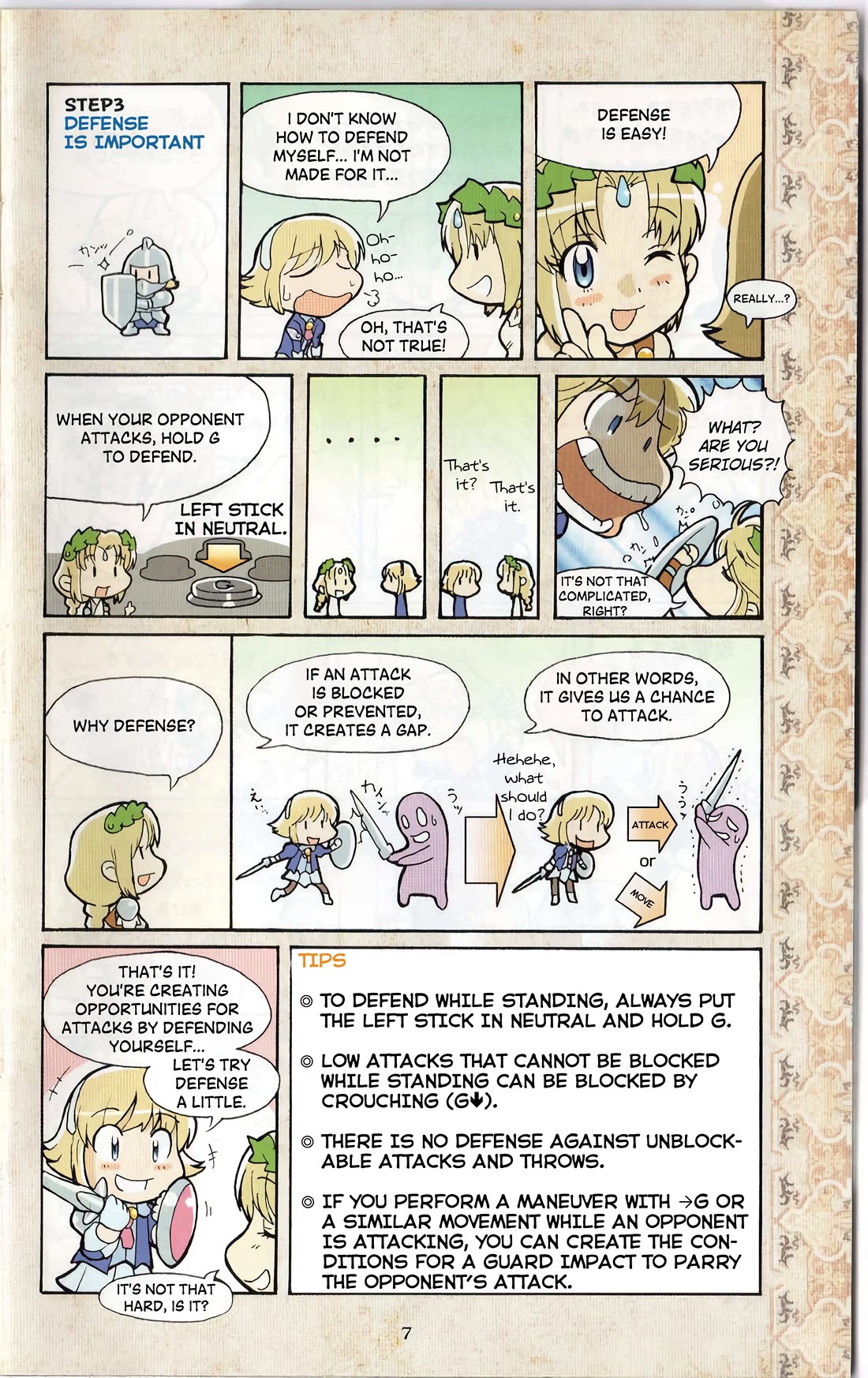 Soul Calibur Dojo Chapter 3 page 1 - Chapter 3: Defense is important