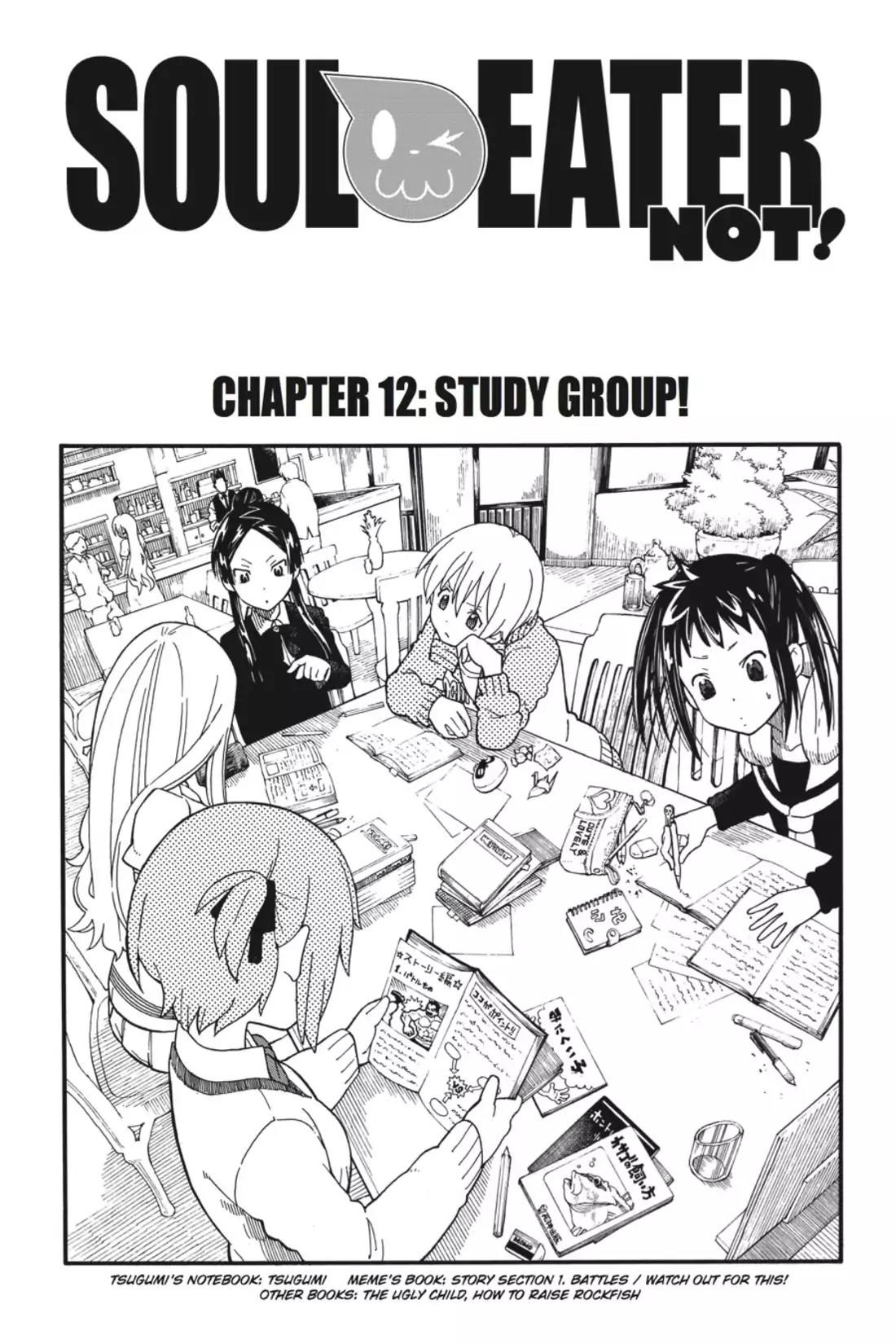 Soul Eater Not! Chapter 12 page 1 - Chapter 12: Study Group!