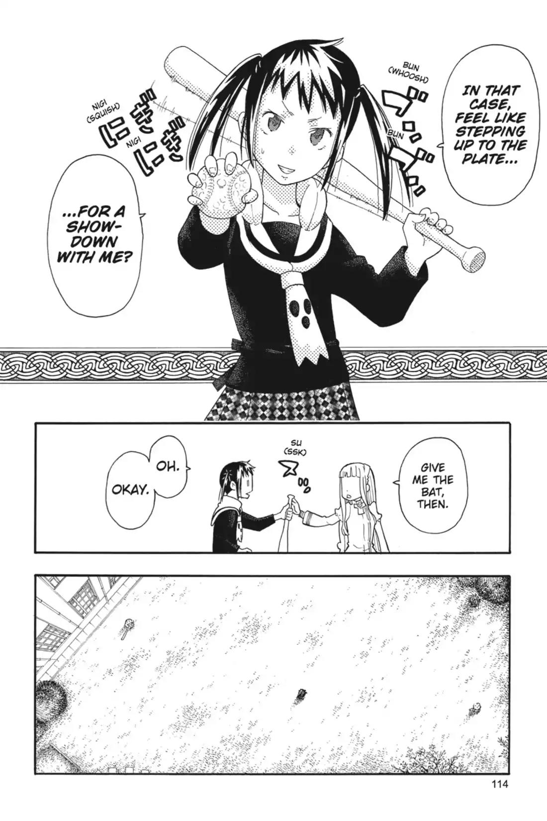 Soul Eater Not! Chapter 19 page 10 - Chapter 19: Three-man Baseball!