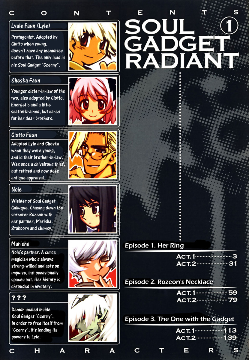 Soul Gadget Radiant Chapter 1.1 page 4 - Chapter 1.1: Her Ring Act 1