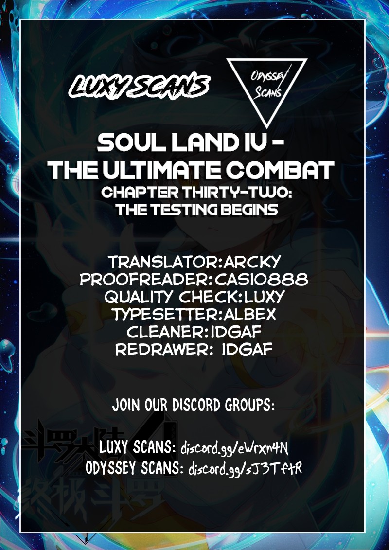 Soul Land IV - The Ultimate Combat Chapter 32 page 1 - Chapter 32: The Testing Begins