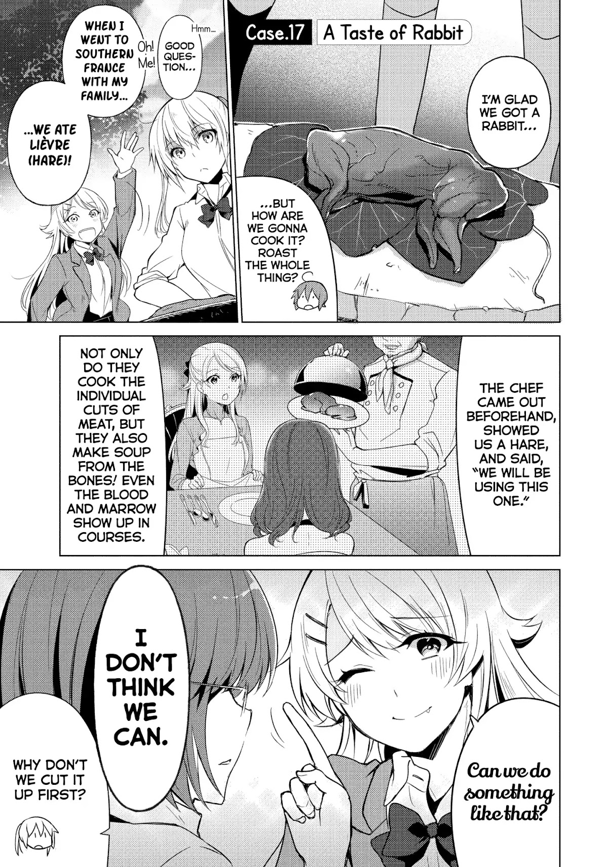 Sounan desu ka? Chapter 17 page 1 - Chapter 17: Vol.2 Case 17: A Taste of Rabbit