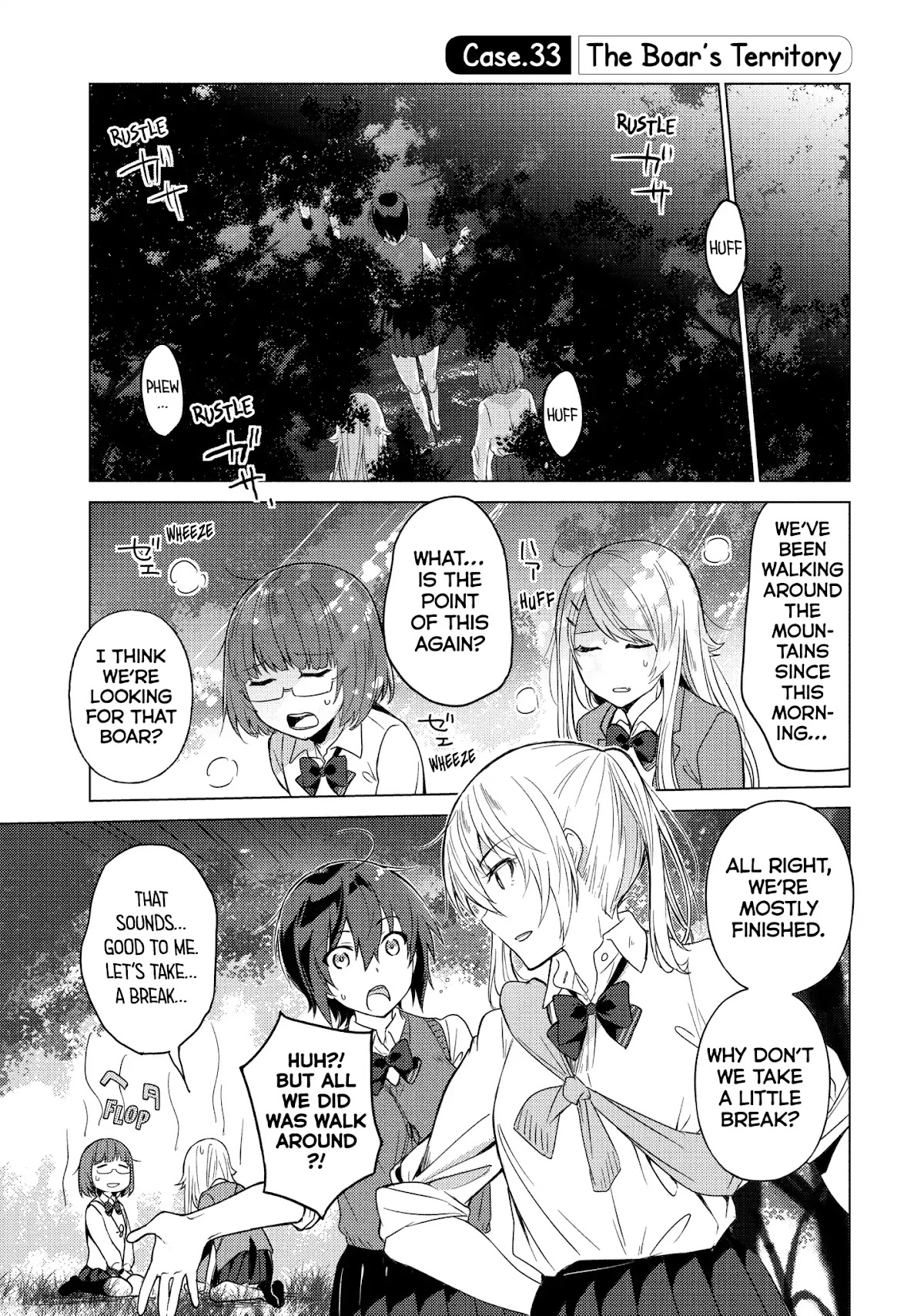 Sounan desu ka? Chapter 33 page 1 - Chapter 33: Vol.3 Case 33: The Boar's Territory