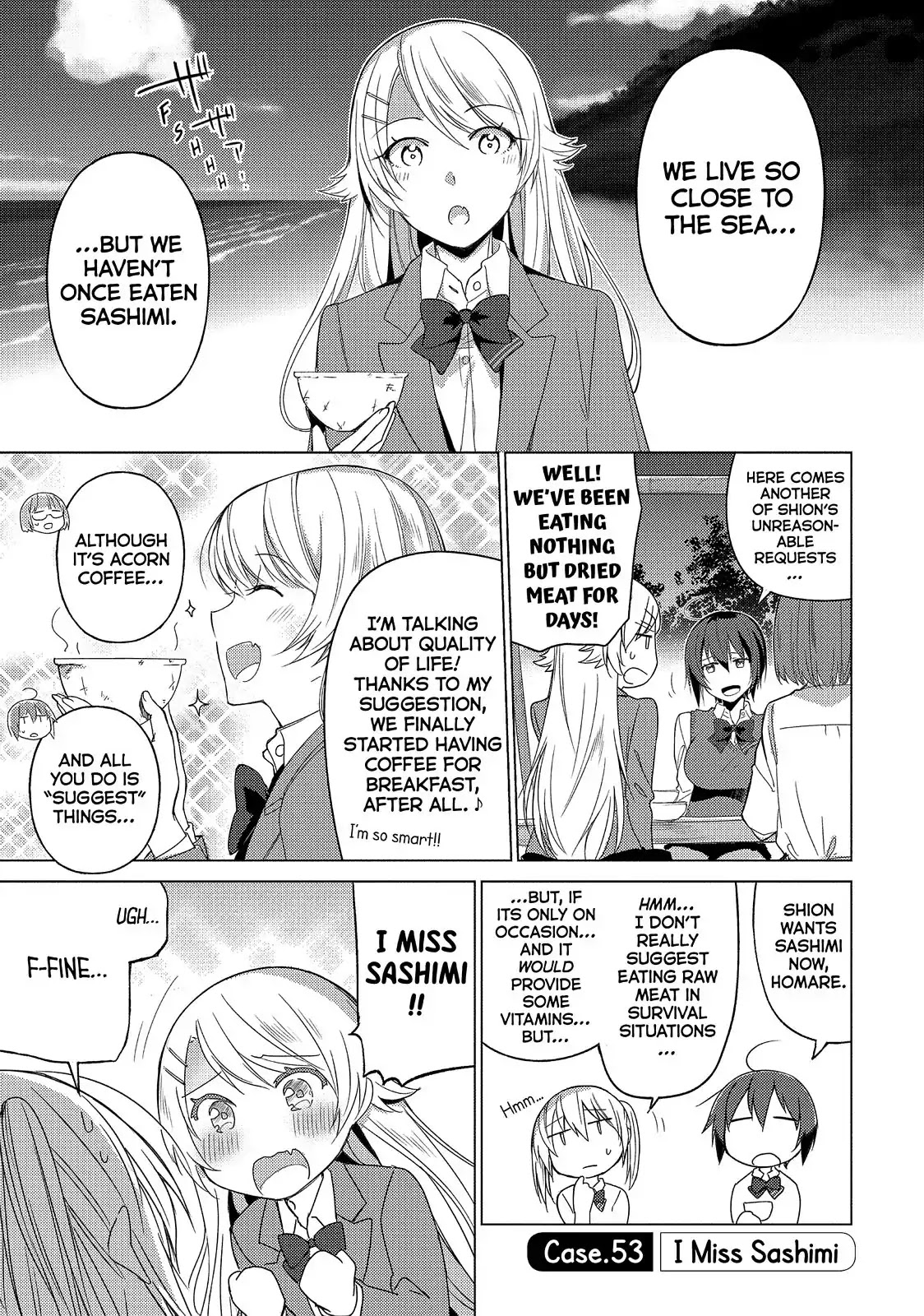 Sounan desu ka? Chapter 53 page 1 - Chapter 53: Vol.4 Case 53: I Miss Sashimi