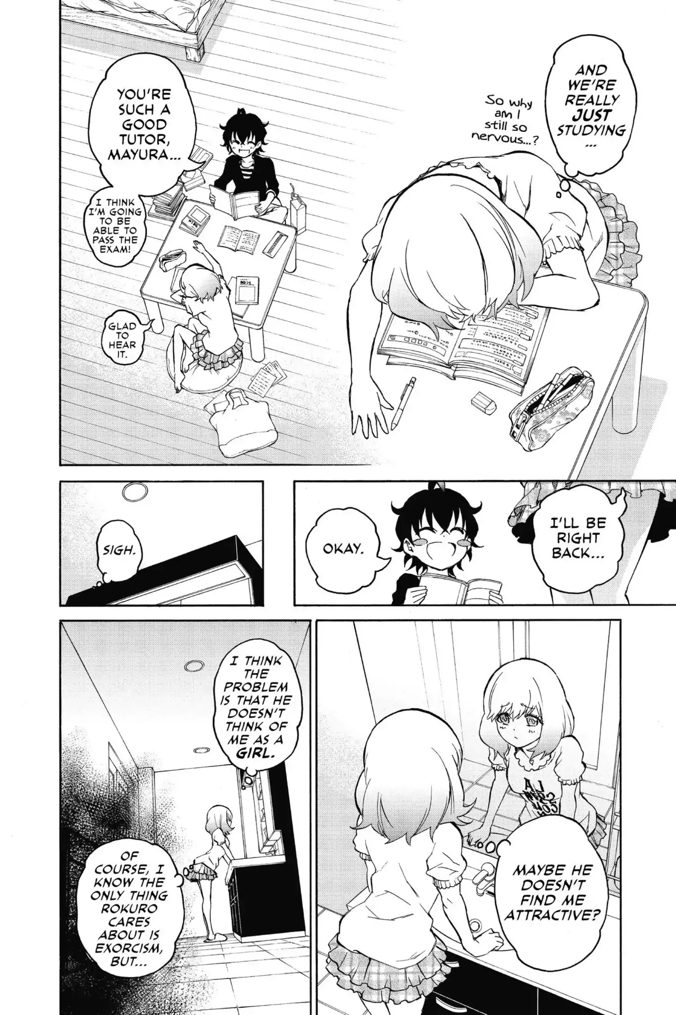 Sousei no Onmyouji Chapter 21.5 page 10 - Vol.6 Bonus: The Many Faces of Mayura