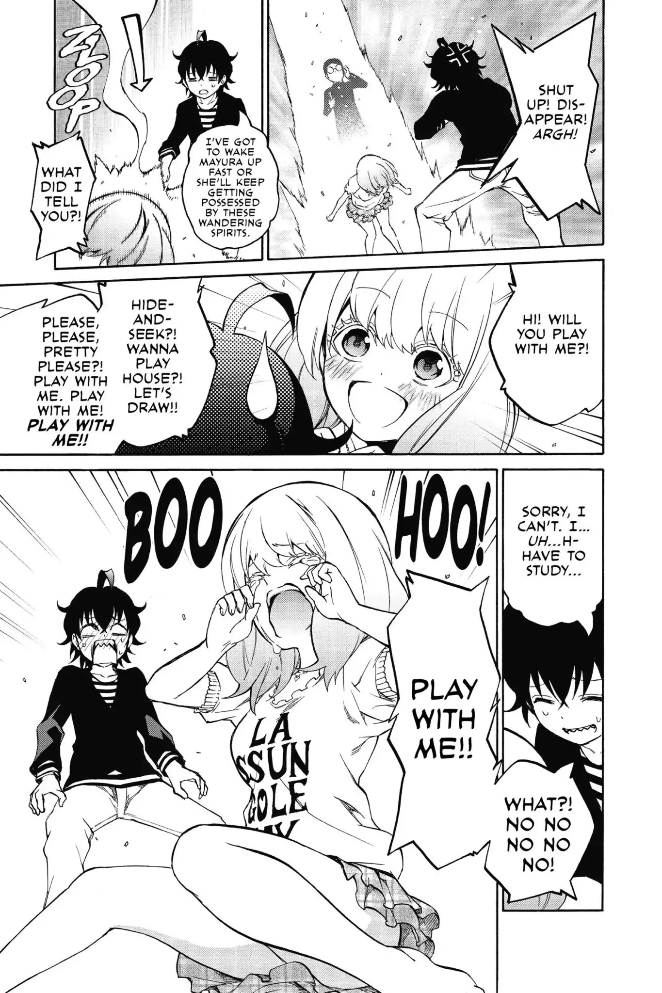 Sousei no Onmyouji Chapter 21.5 page 15 - Vol.6 Bonus: The Many Faces of Mayura