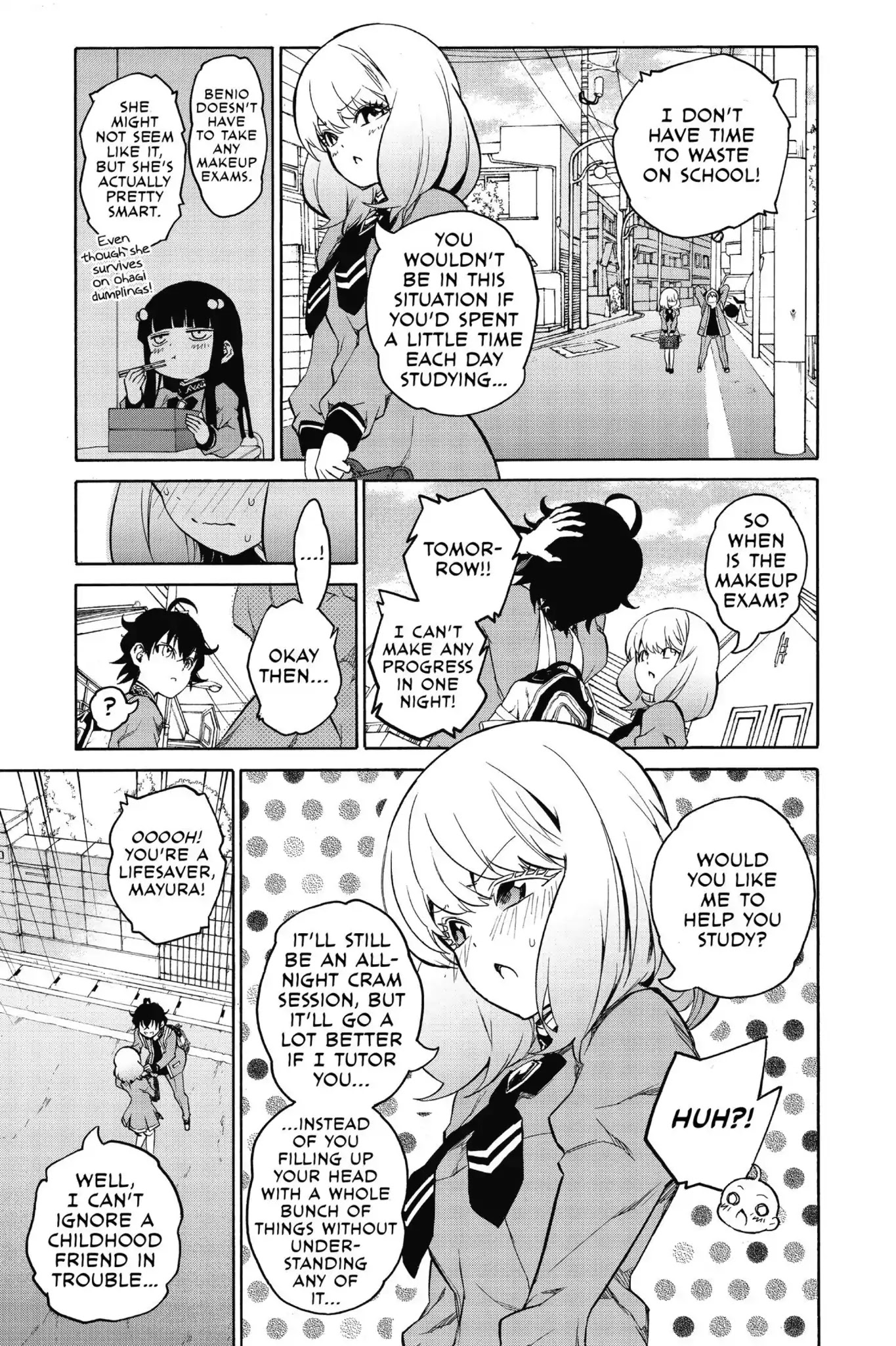 Sousei no Onmyouji Chapter 21.5 page 5 - Vol.6 Bonus: The Many Faces of Mayura