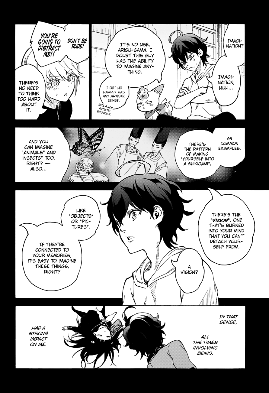 Sousei no Onmyouji Chapter 44 page 22 - Chapter 44: Raging Inferno at Hadarae Castle!!
