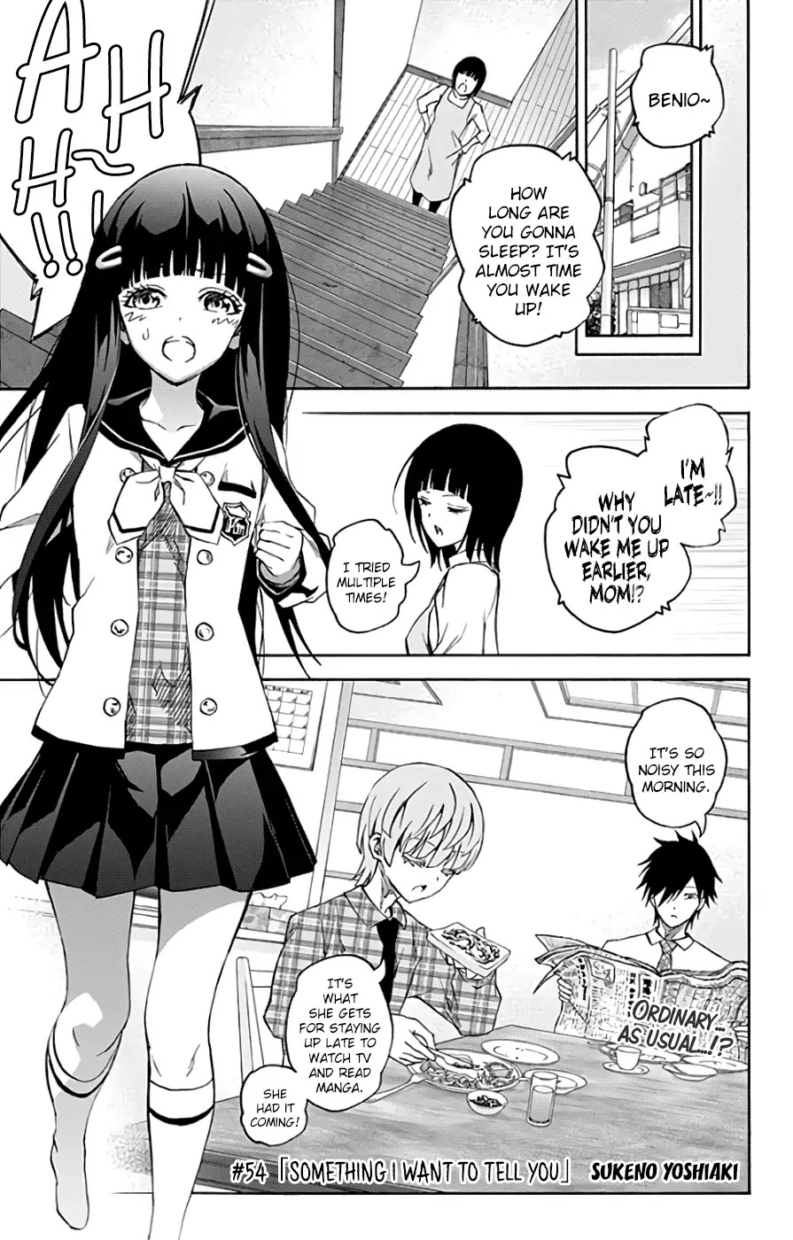 Sousei no Onmyouji Chapter 54 page 1 - Chapter 54: Arc of Adashino Benio 4: Something I Want to Tell You