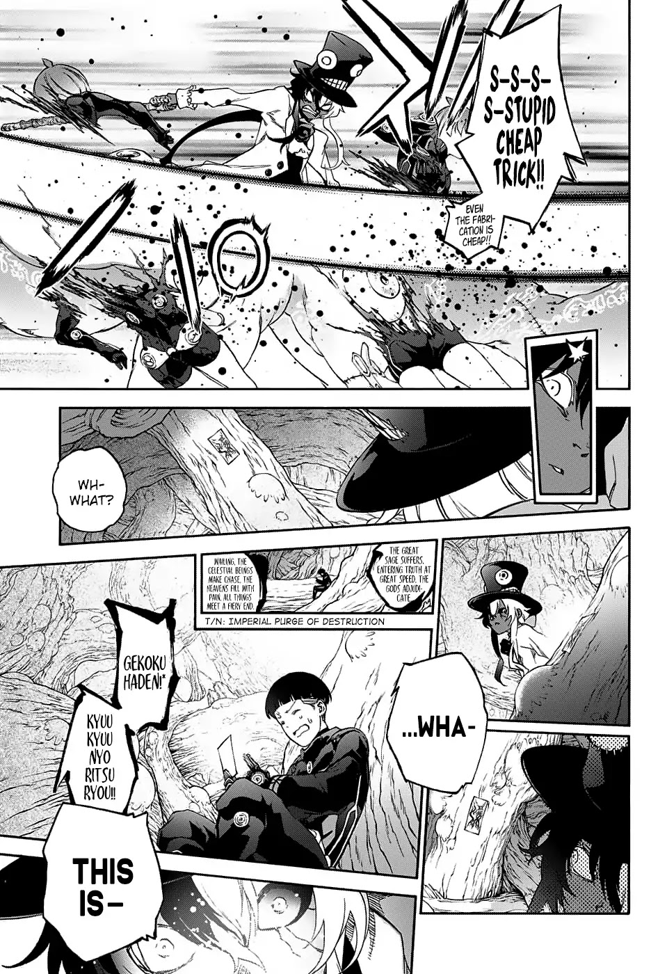 Sousei no Onmyouji Chapter 61 page 22 - Chapter 61: The Enmadou House VS. Shi-Shi-Shi-Shi-Shiromi