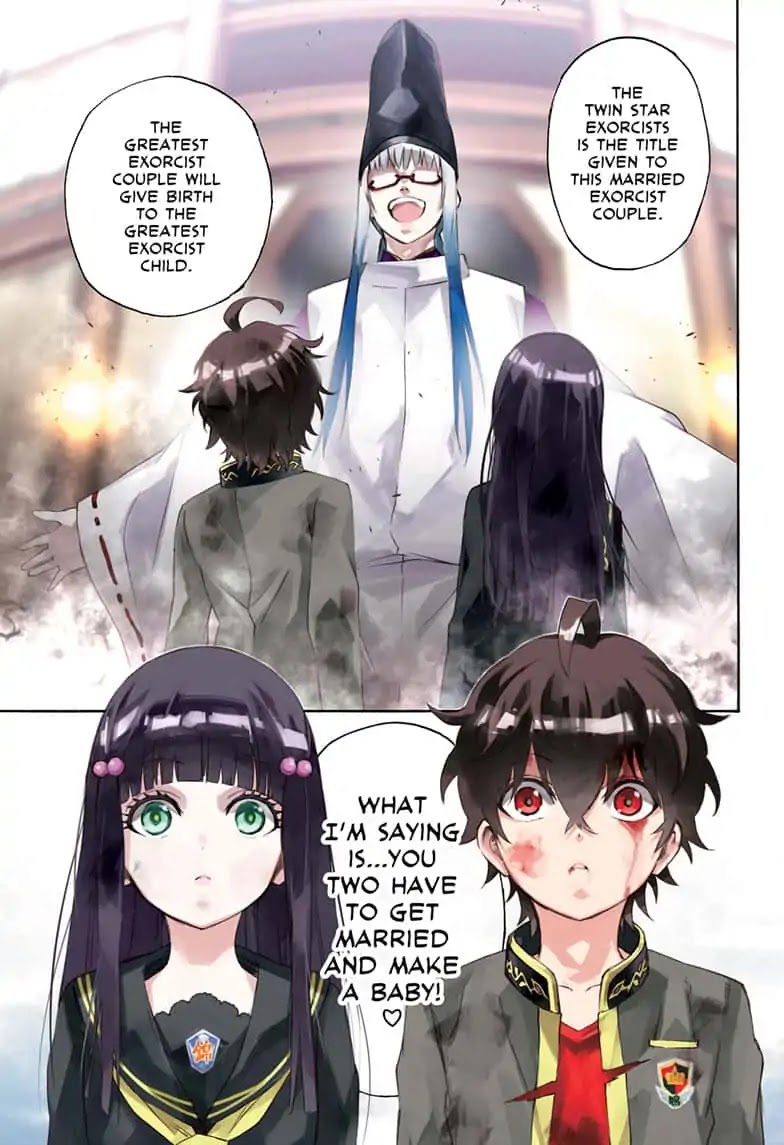 Sousei no Onmyouji Chapter 77 page 1 - Chapter 77: The Grown-Up Twin Stars