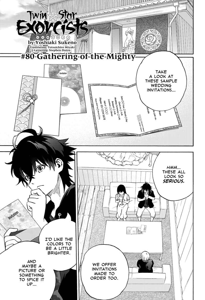 Sousei no Onmyouji Chapter 80 page 1 - Chapter 80