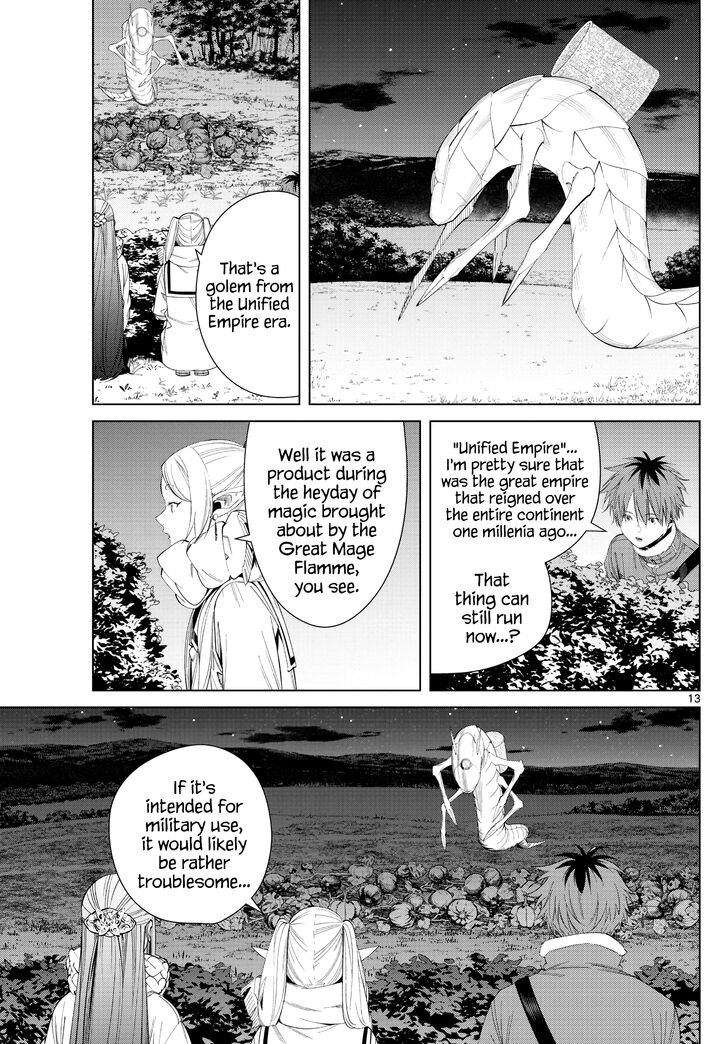 Sousou no Frieren Chapter 105 page 13 - Chapter 105: Golem