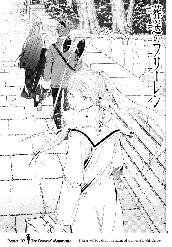 Sousou no Frieren Chapter 107 page 1 - Chapter 107: The Monument of the Goddess
