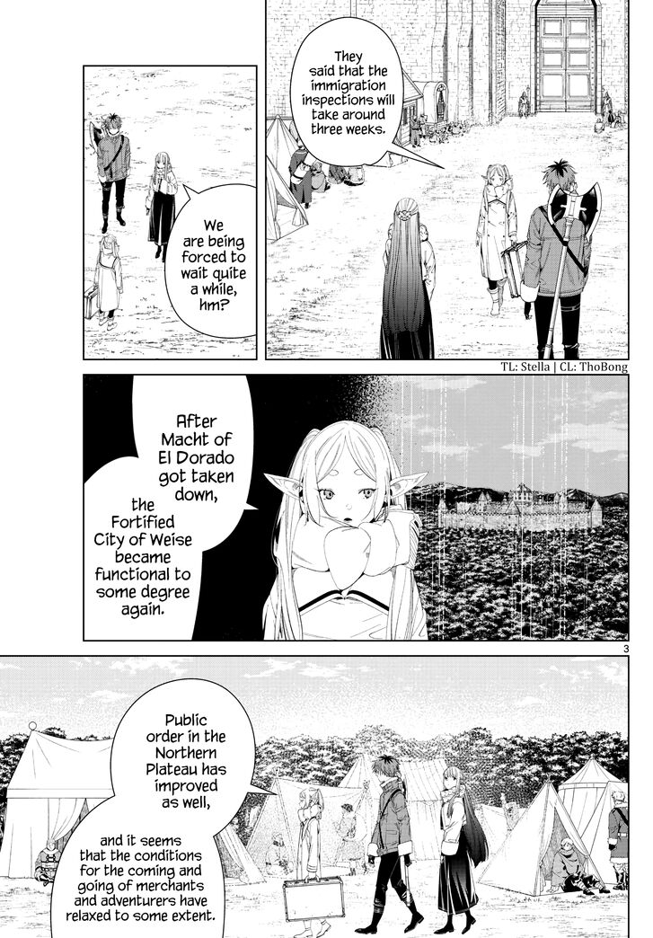 Sousou no Frieren Chapter 107 page 3 - Chapter 107: The Monument of the Goddess