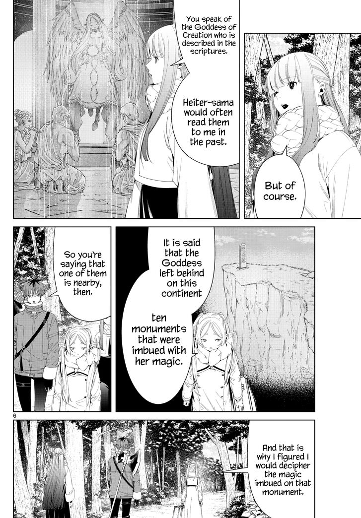 Sousou no Frieren Chapter 107 page 6 - Chapter 107: The Monument of the Goddess