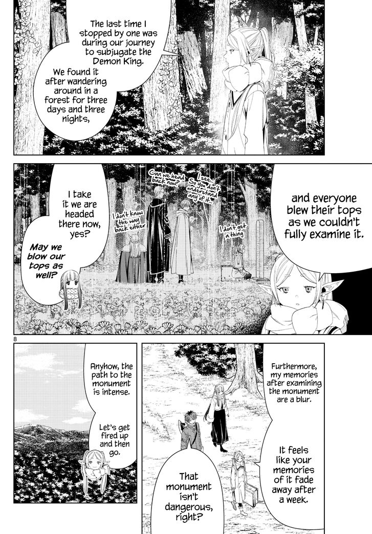 Sousou no Frieren Chapter 107 page 8 - Chapter 107: The Monument of the Goddess