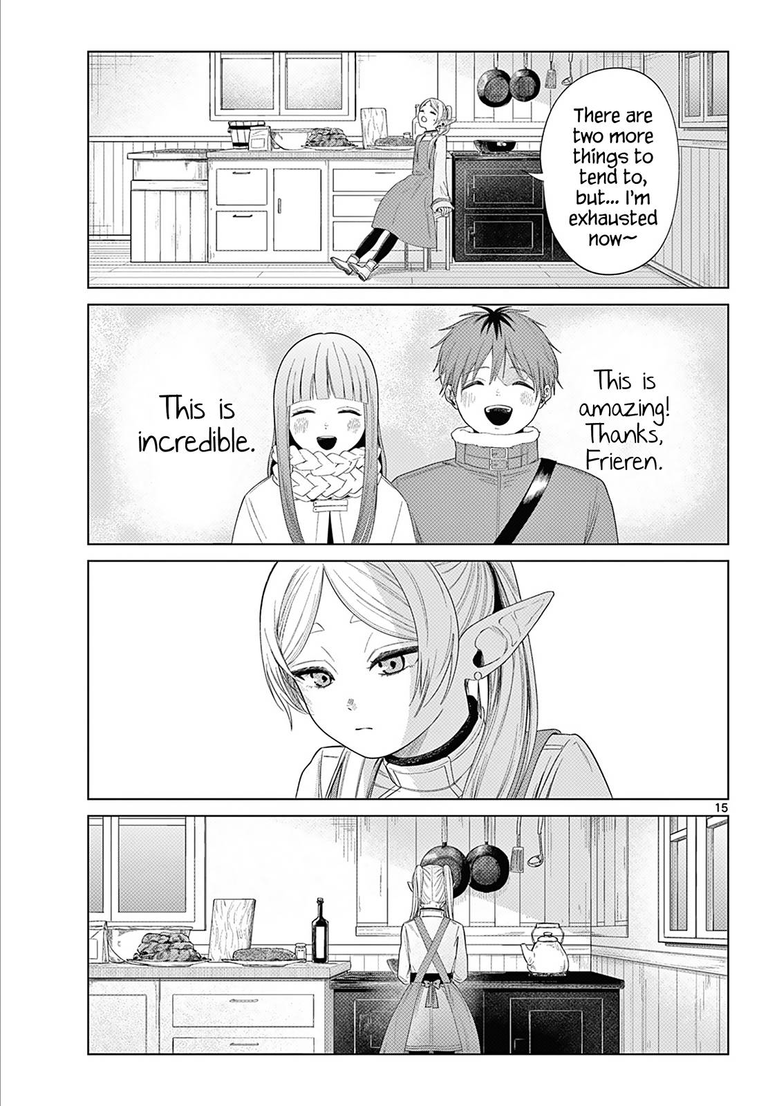 Sousou no Frieren Chapter 110.1 page 15 - Chapter 110.1: Frieren at the Kitchen